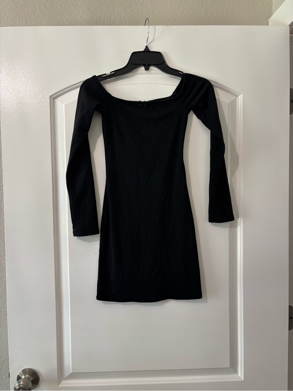 Classic Black Long-Sleeve Dress